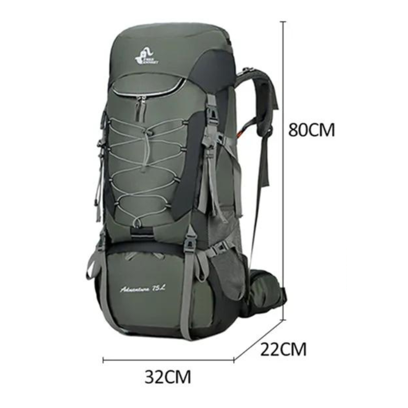 Sac à dos trekking 75L grande randonnée avec armature | Esprit Baroudeur