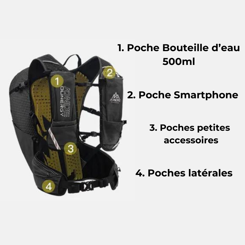 Sac à dos trail 20L léger pour course en montagne | Esprit Baroudeur