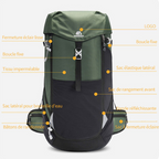 Sac à dos trekking imperméable grande capacité 50L